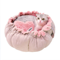 Pet Cat Bed House Winter Warm Cat Sleeping Cushion Soft Cozy Sofa Blanket Fluffy Kennel Mat for Small Large Dog Cat Pet Supplies-2